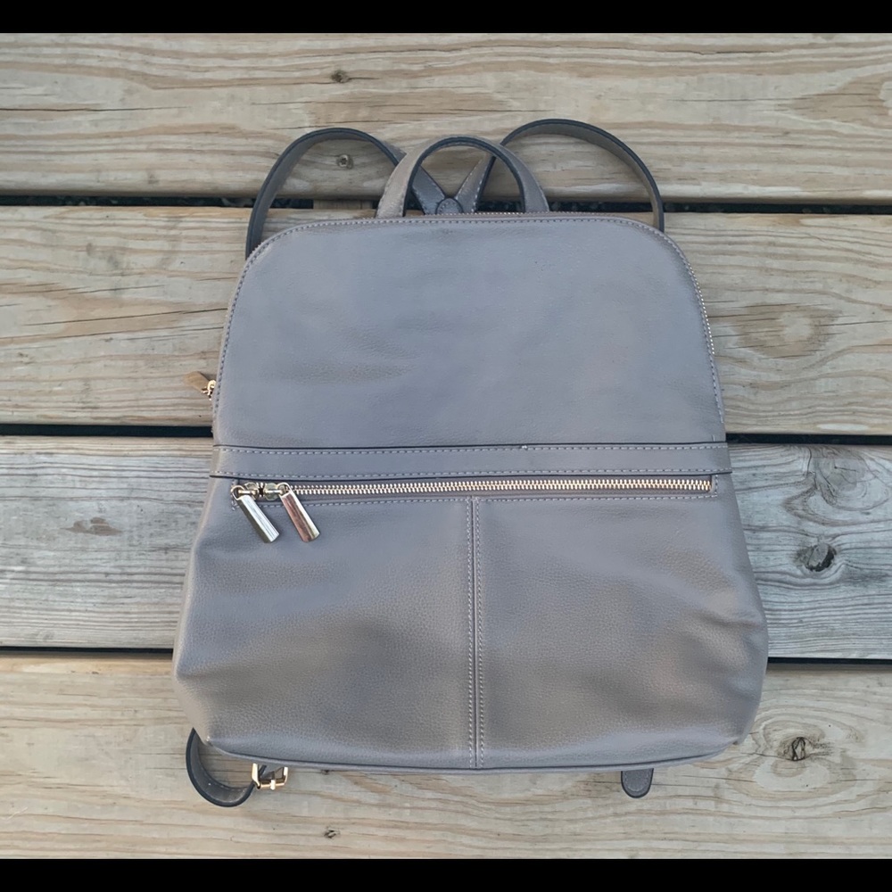 Leather backpack-purse